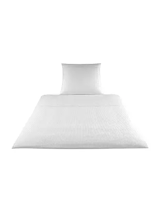 ELEGANTE | Ropa de cama de damasco Milano 70x90cm/140x200cm Naturaleza | weiss